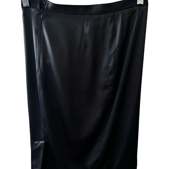 Dolce & Gabbana Black Pencil Silk Skirt Size EU 40 US 10 - Picture 6 of 6